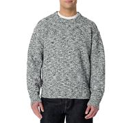 Amazon Essentials Men's Relaxed-Fit Heavyweight Crewneck Sweater, Black Marl, XXL