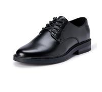 Amazon Essentials Men's Round Toe Derby Dress Shoes, Black, 10.5