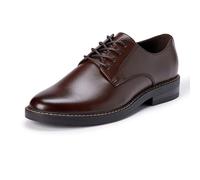 Amazon Essentials Men's Round Toe Derby Dress Shoes, Dark Brown, 12