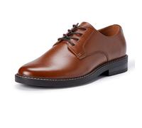 Amazon Essentials Men's Round Toe Derby Dress Shoes, Dark Tan, 9
