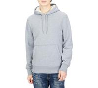Amazon Essentials Men's Sherpa-Lined Fleece Pullover Hoodie, Light Grey Heather, XXL