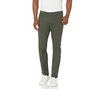 Amazon Essentials Men's Skinny-Fit 5-Pocket Comfort Stretch Chino Trousers, Olive, 32W / 31L