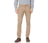 Amazon Essentials Men's Skinny-Fit 5-Pocket Stretch Twill Trousers, Khaki Brown, 33W / 32L