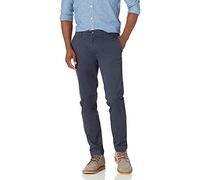 Amazon Essentials Men's Skinny-Fit Washed Comfort Stretch Chino Trousers, Navy, 30W / 29L