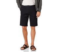 Amazon Essentials Men's Slim-Fit 11" Flat-Front Comfort Stretch Chino Short, Black, 40W