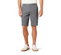 Amazon Essentials Men's Slim-Fit 11" Flat-Front Comfort Stretch Chino Short, Charcoal, 32W