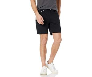 Amazon Essentials Men's Slim Fit 7" (18cm) Stretch 5-Pocket Jean Shorts, Black, 33W