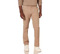 Amazon Essentials Men's Slim-Fit All-Day Stretch Casual Chino Trouser, Dark Khaki Brown, 35W / 34L