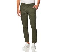 Amazon Essentials Men's Slim-Fit Casual Stretch Chino Trousers, Olive, 29W / 32L