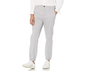 Amazon Essentials Men's Slim-Fit Chino Joggers, Light Grey, S