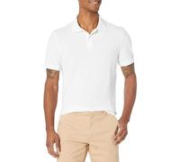 Amazon Essentials Men's Slim-Fit Cotton Pique Polo Shirt, White, XXL