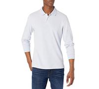 Amazon Essentials Men's Slim-Fit Long-Sleeve Pique Polo, Light Blue, XXL