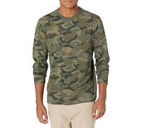 Amazon Essentials Men's Slim-Fit Long-Sleeve T-Shirt, Green Camo, XS