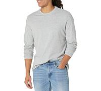 Amazon Essentials Men's Slim-Fit Long-Sleeve T-Shirt, Light Grey Heather, S