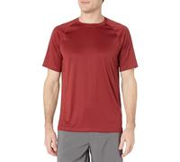 Amazon Essentials Men's Slim-Fit Short-Sleeve Quick-Dry UPF 50 Swim Tee, Brick Red, XS