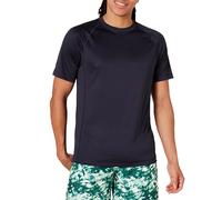 Amazon Essentials Men's Slim-Fit Short-Sleeve Quick-Dry UPF 50 Swim Tee, Dark Navy, M