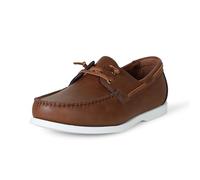 Amazon Essentials Men's Slip-On Boat Deck Shoes with Ventilation, Brown, 11 UK