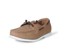 Amazon Essentials Men's Slip-On Boat Deck Shoes with Ventilation, Khaki Brown, 11 UK