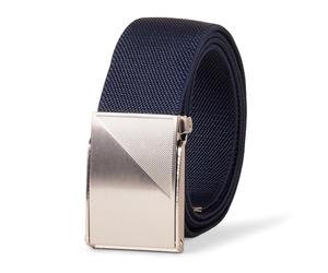 Amazon Essentials Men's Sport Web Golf Belt, Navy, M