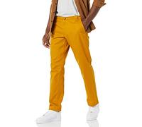 Amazon Essentials Men's Stain & Wrinkle Resistant Straight-Fit Stretch Work Trouser, Caramel, 30W / 29L