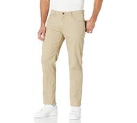 Amazon Essentials Men's Straight-Fit 5-Pocket Stretch Twill Trousers, Khaki Brown, 40W / 29L