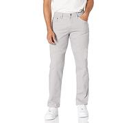 Amazon Essentials Men's Straight-Fit 5-Pocket Stretch Twill Trousers, Light Grey, 35W / 29L