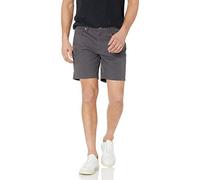 Amazon Essentials Men's Straight Fit 7" (18cm) Stretch 5-Pocket Jean Shorts, Dark Grey, 34W