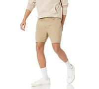 Amazon Essentials Men's Straight Fit 7" (18cm) Stretch 5-Pocket Jean Shorts, Khaki Brown, 38W