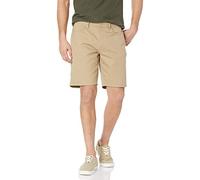 Amazon Essentials Men's Straight Fit 9“ (23cm) Stretch 5-Pocket Jean Shorts, Khaki Brown, 33W