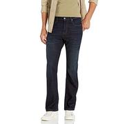 Amazon Essentials Men's Straight-Fit Bootcut Jeans - Discontinued Colours, Dark Indigo Tie Dye, 30W / 32L