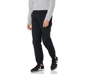 Amazon Essentials Men's Straight-Fit Chino Jogger Pant, Black, XX-Large
