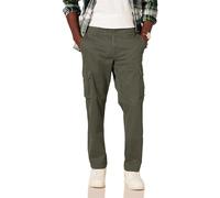 Amazon Essentials Men's Straight Fit Stretch Cargo Work Trousers (Available in Big and Tall), Olive, 52W / 28L