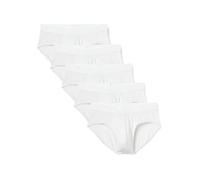 Amazon Essentials Men's Super-Soft Modal Fabric Brief, Pack of 5, White, XS