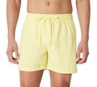 Amazon Essentials Men's Swimming Trunks with Mesh Lining, Pockets, Drawstring Closure, Light Yellow, S