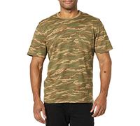 Amazon Essentials Men's T-Shirt Slim-Fit Short-Sleeved Crewneck Pocket, Pack of 2, Black/Camo Print, M