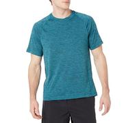 Amazon Essentials Men's UV Rash Vest UPF 50+ Short Sleeve Quick-Dry Swim Shirt, Dark Teal Blue, S