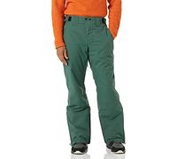 Amazon Essentials Men's Waterproof Insulated Ski Pant, Black Spruce Green Color Block, X-Small