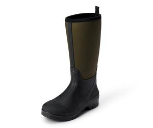 Amazon Essentials Men's Waterproof Neoprene Wellington Boots, Olive Black, 11 UK
