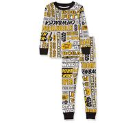Amazon Essentials Star Wars Boys' Flannel Pyjama Sleep Sets - Discontinued Colours, Yellow, Star Wars Comic - Kids, 4 Years