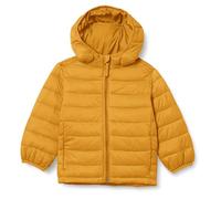 Amazon Essentials Toddler Boys' Lightweight Water-Resistant Packable Hooded Puffer Jacket, Golden Yellow, 2T