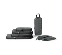 Amazon Essentials Ultralight Compression Zipper Packing Cubes Packing Organiser, 6-Pack, Grey