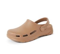 Amazon Essentials Unisex Adults' Garden Clogs, Tan, 12 UK Men/ 13 UK Women