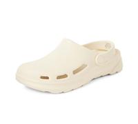 Amazon Essentials Unisex Adults' Lightweight Garden Clogs, Ecru, 5 UK Men/ 6 UK Women