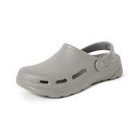 Amazon Essentials Unisex Adults' Lightweight Garden Clogs, Grey, 6 UK Men/ 7 UK Women