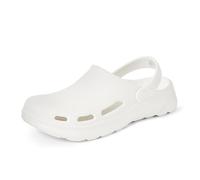 Amazon Essentials Unisex Adults' Lightweight Garden Clogs, White, 6 UK Men/ 7 UK Women