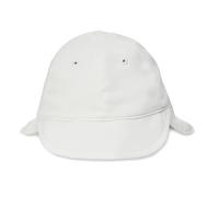 Amazon Essentials Unisex Babies' Flap Swim Hat, White,L (2-4 Years)