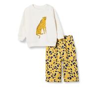 Amazon Essentials Unisex Babies' French Terry Sweatshirt and Sweatpants Set, Pack of 2, Animal/Cheetah Graphic, 18 Months