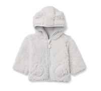 Amazon Essentials Unisex Babies' Hooded Sherpa Jacket, Dove Grey, 18 Months