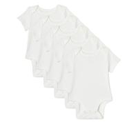 Amazon Essentials Unisex Babies' Regular-Fit Ribbed Cotton Short-Sleeve Bodysuits, Multipacks