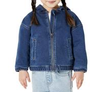 Amazon Essentials Unisex Babies' Unisex Baby and Toddlers' Soft Stretch Regular-Fit Denim Jacket, Stone Medium Wash, 18 Months